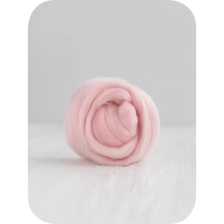 Zestaw RÓŻOWY wełny czesankowej australijskiej 19mic 10 kolorów