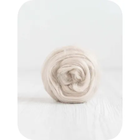 Czesanka wiskozy do filcowana JASNY BEŻOWY