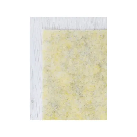 Filc wełniany 2mm MELANŻ ŻÓŁTY 30x30cm dekoracyjny